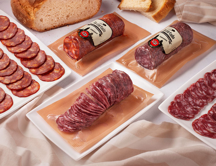 salchichón ibérico envase ya cortado